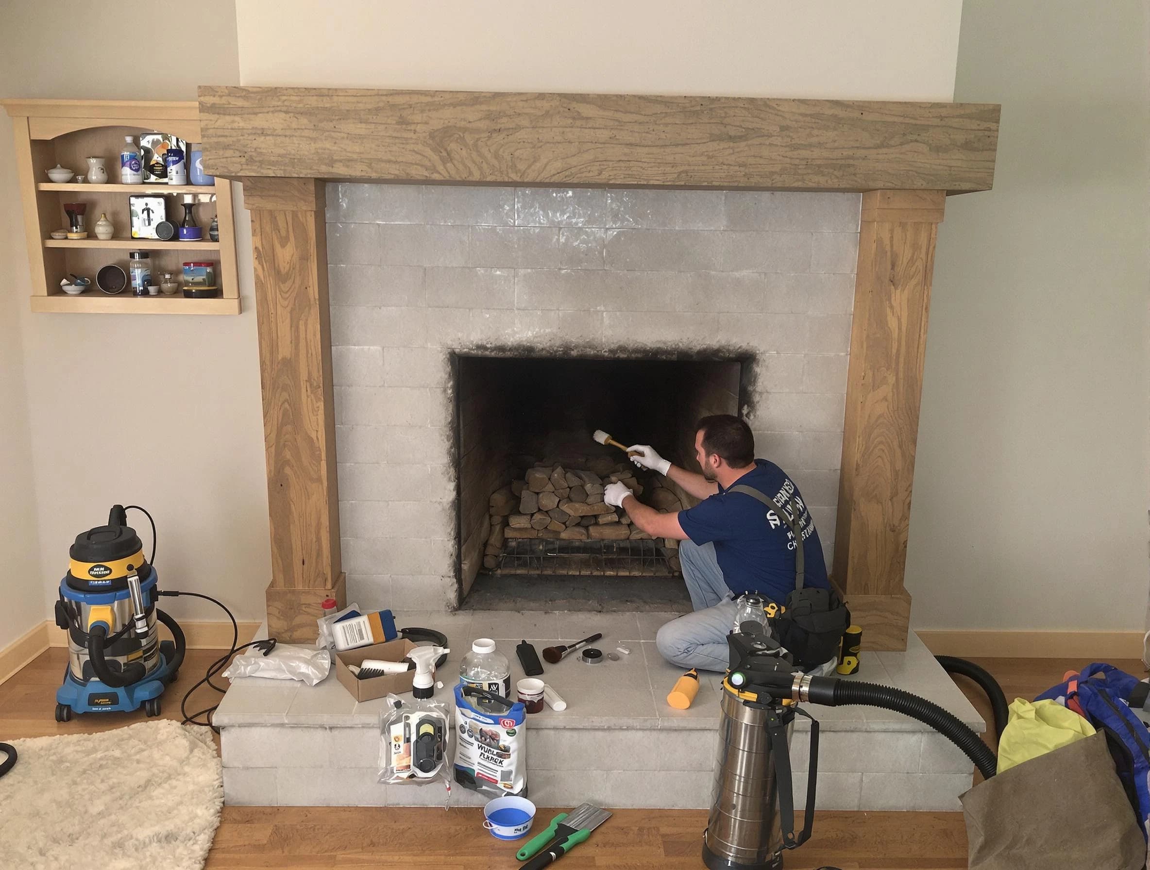 Detailed creosote removal process by Denver Chimney Sweep in Denver, CO
