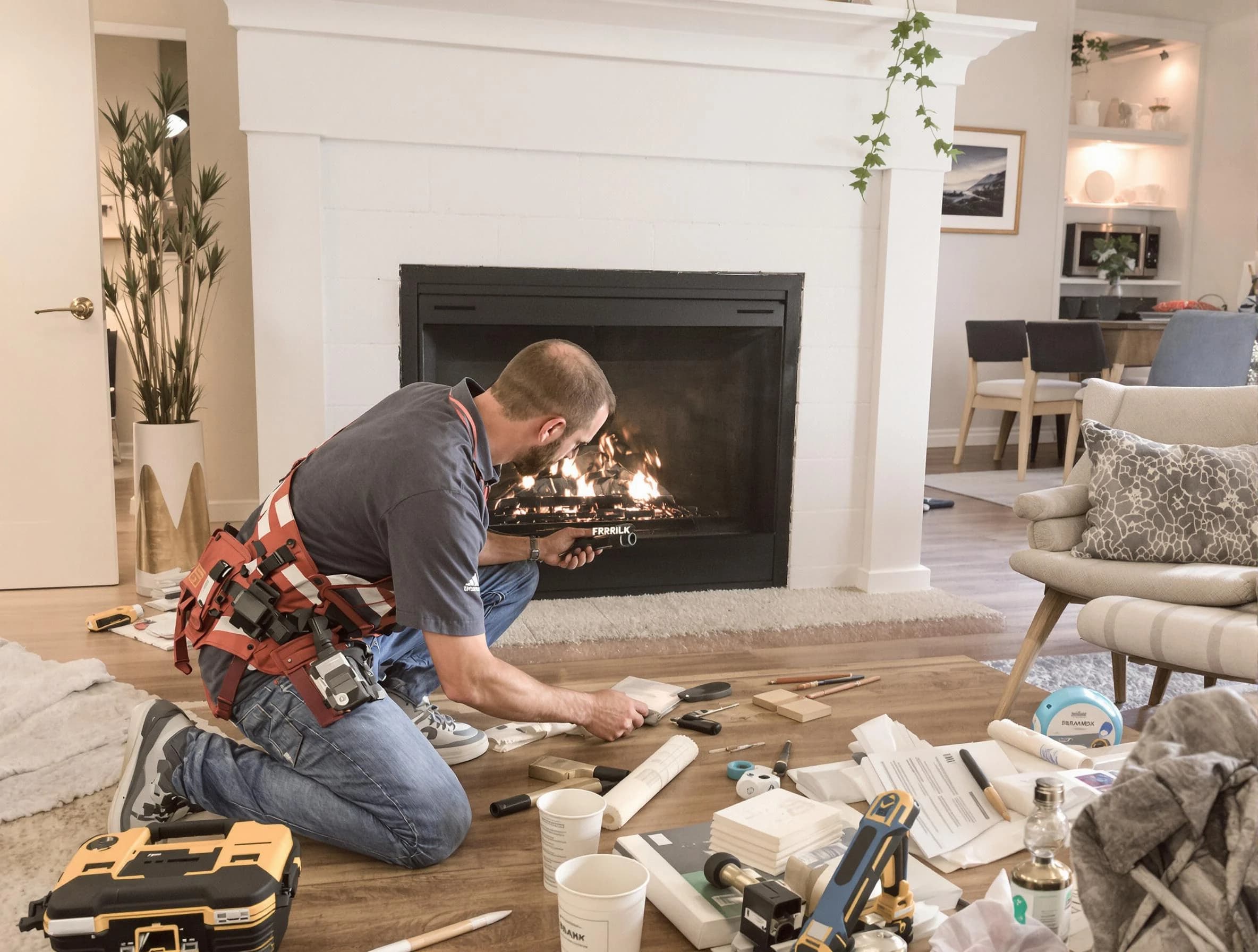 Denver Chimney Sweep performing fireplace repair in Denver, CO
