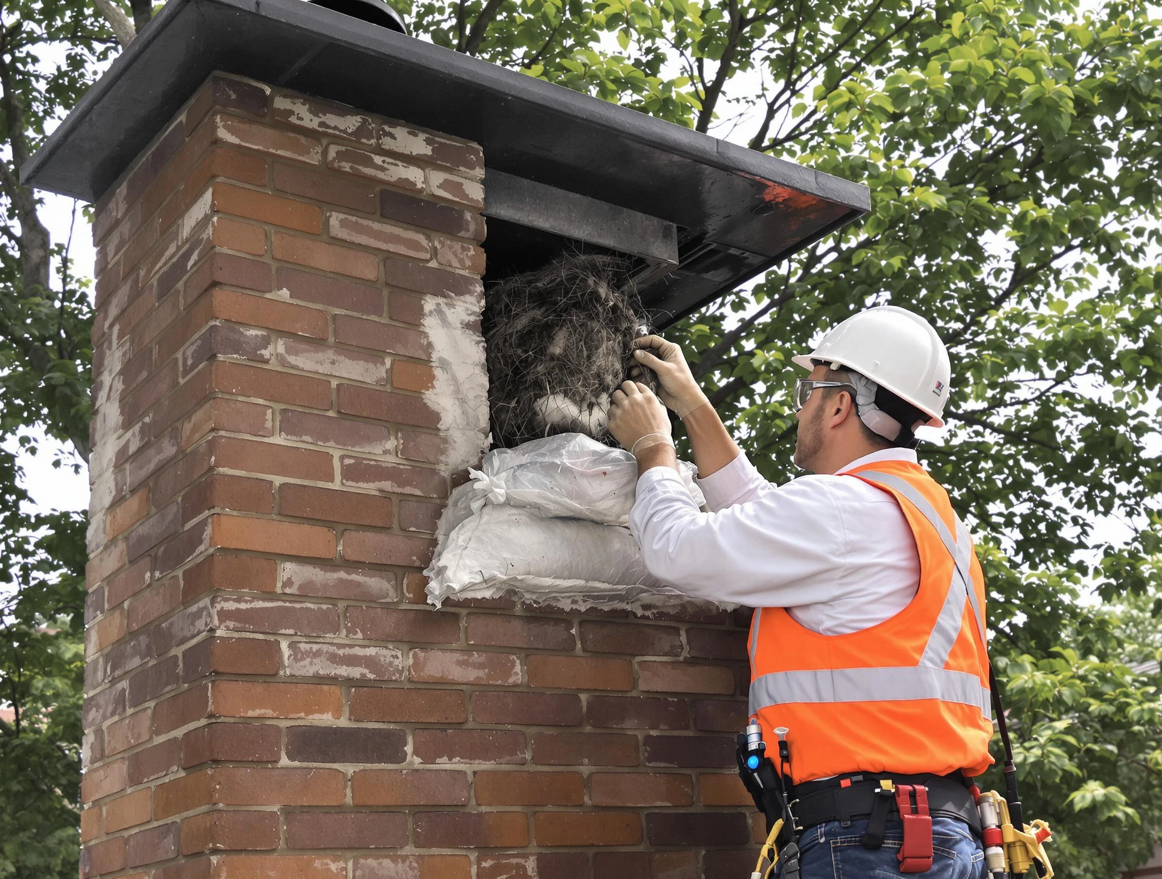 Humane removal of debris and animals by Denver Chimney Sweep in Denver, CO