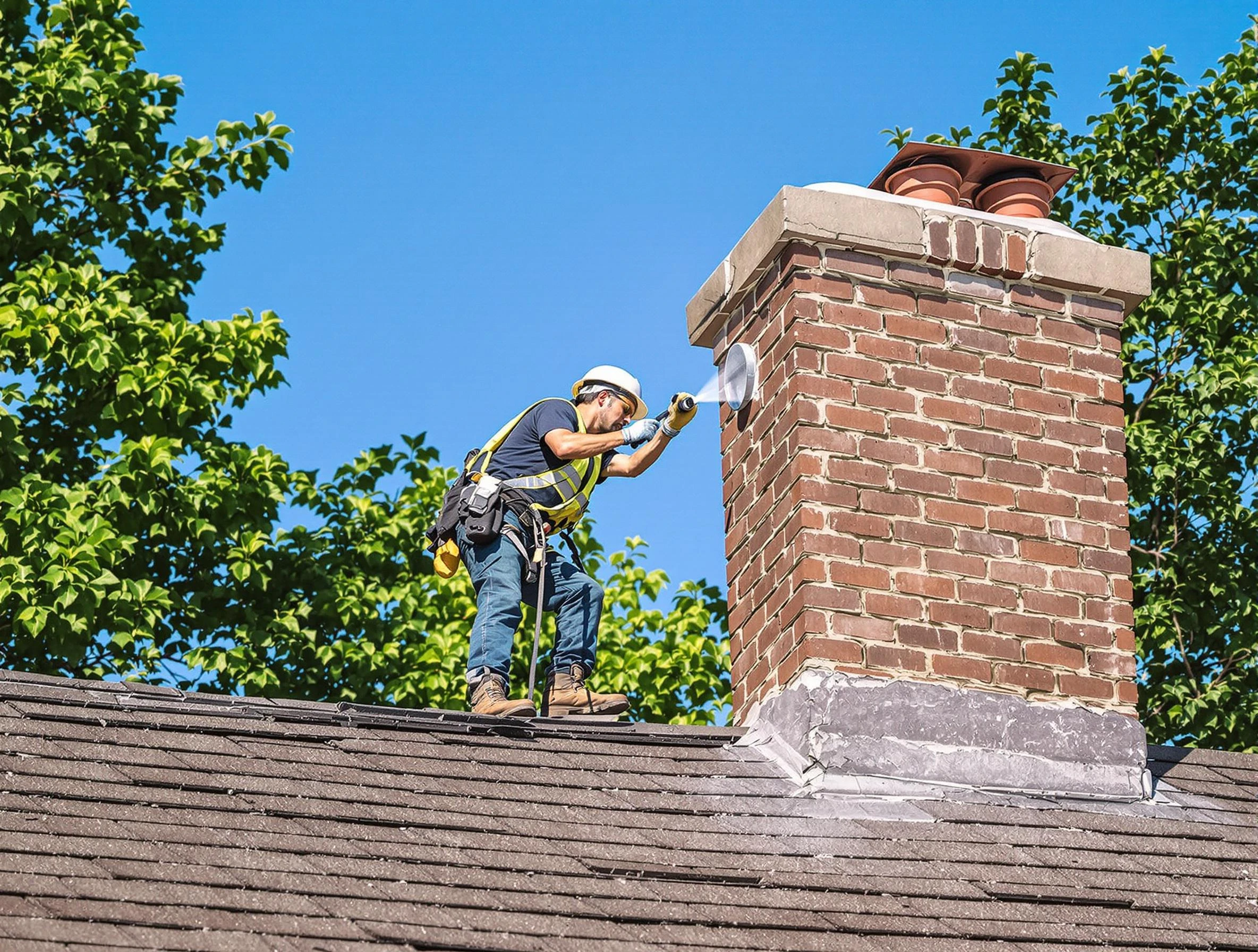 Denver Chimney Sweep performing an inspection with advanced tools in Denver, CO