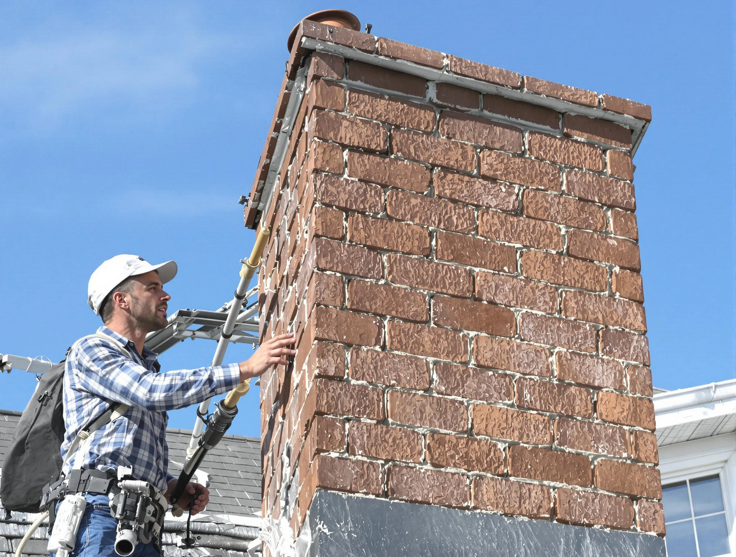 Brickwork for a chimney rebuild by Denver Chimney Sweep in Denver, CO