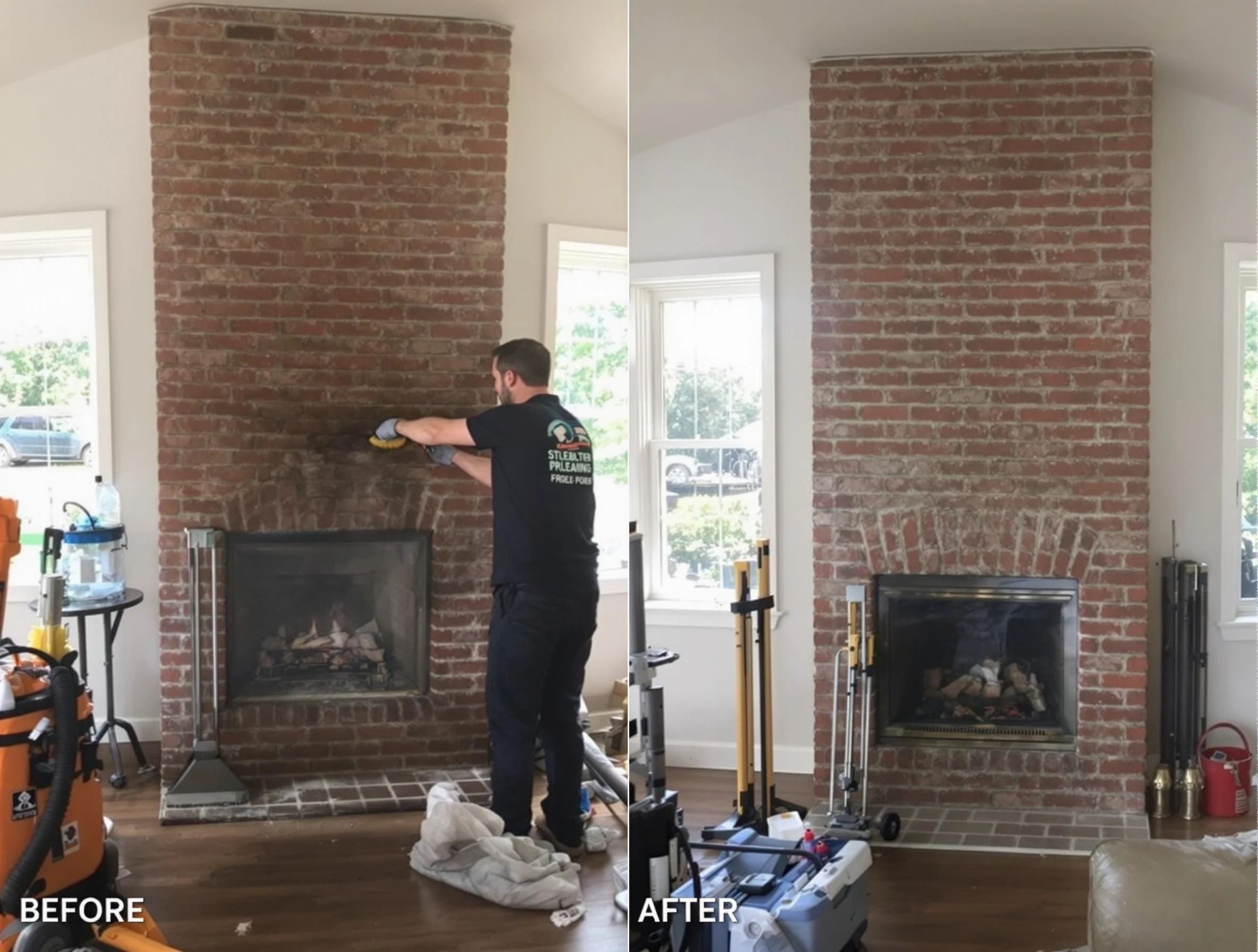 Finished chimney sweeping service by Denver Chimney Sweep in Denver, CO