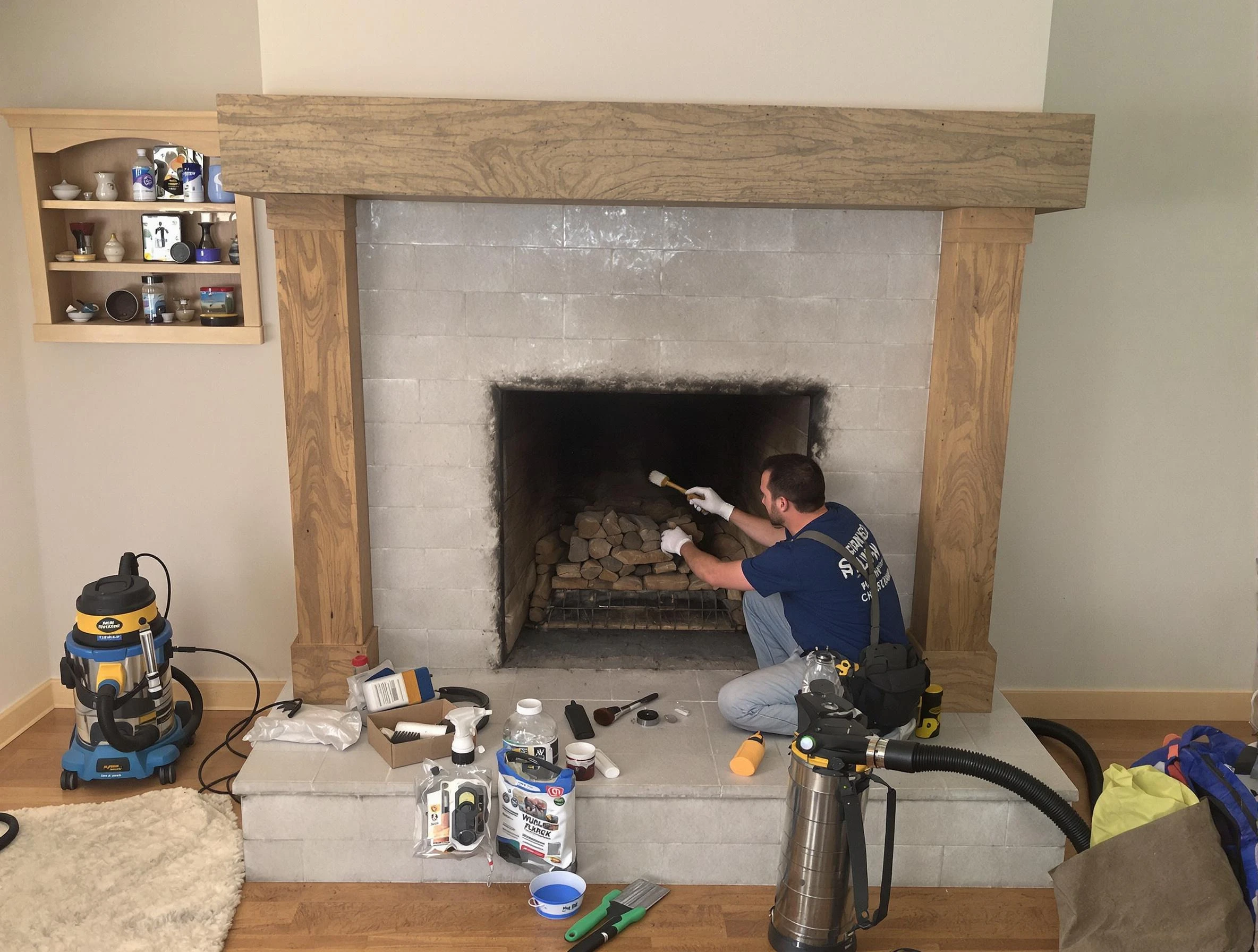 Detailed creosote removal process by Denver Chimney Sweep in Denver, CO