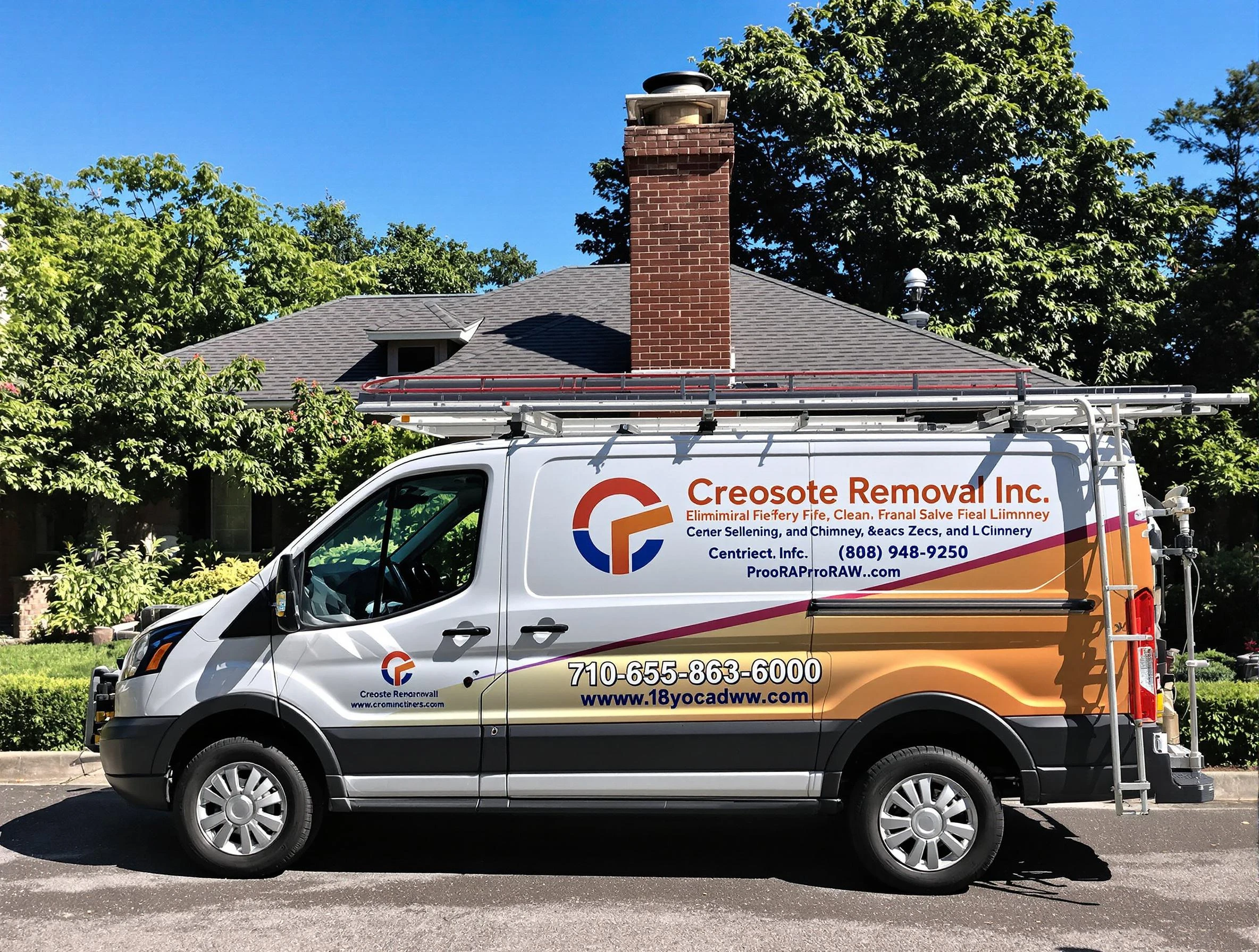Denver Chimney Sweep technician removing creosote safely in Denver, CO