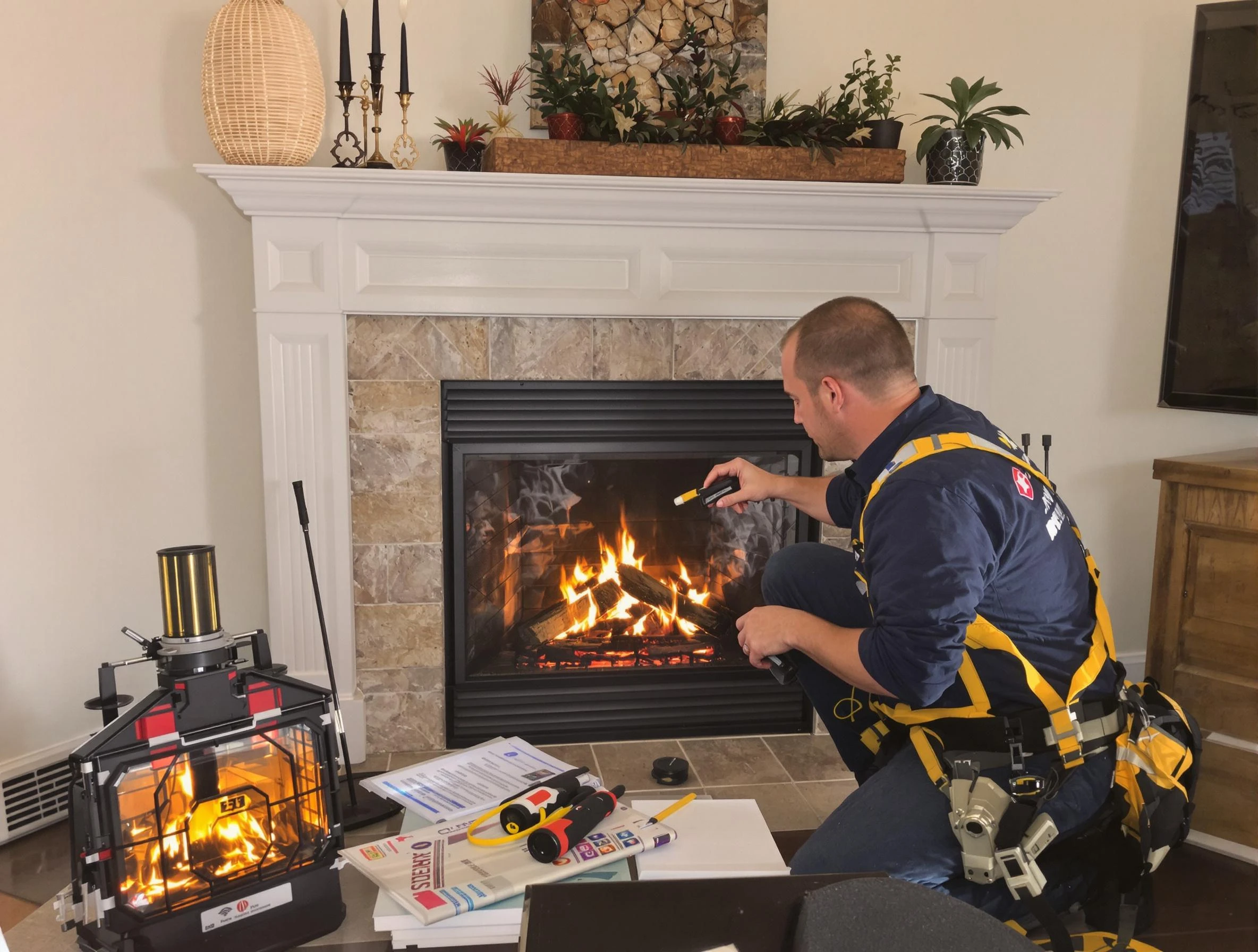 Safety-focused fireplace inspection by Denver Chimney Sweep in Denver, CO